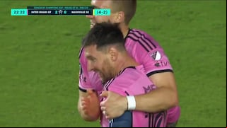 ¡Definición con clase! Gol de Lionel Messi para el 2-0 de Inter Miami vs. Nashville